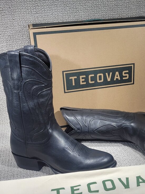 Tecovas The Cartwright Men\'s US Size 11D Midnight Cowhide Cowboy Boots main image 4